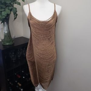 H&M Brown Midi Dress